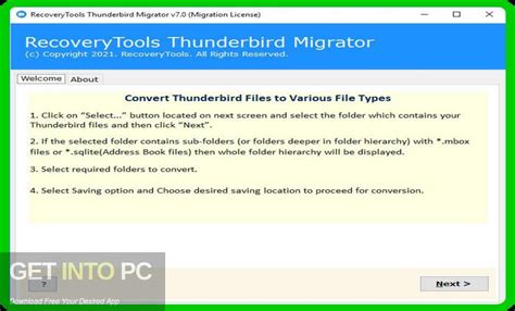 RecoveryTools Thunderbird Migrator 8.0